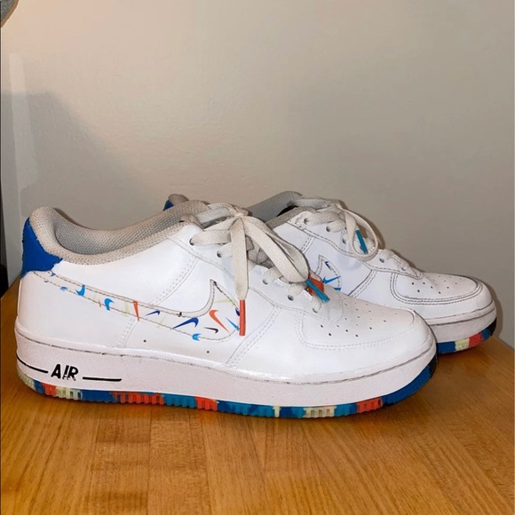 Men 2021 Nike Air Force 1 Swoosh Pack LV8 - Picture 5 of 12